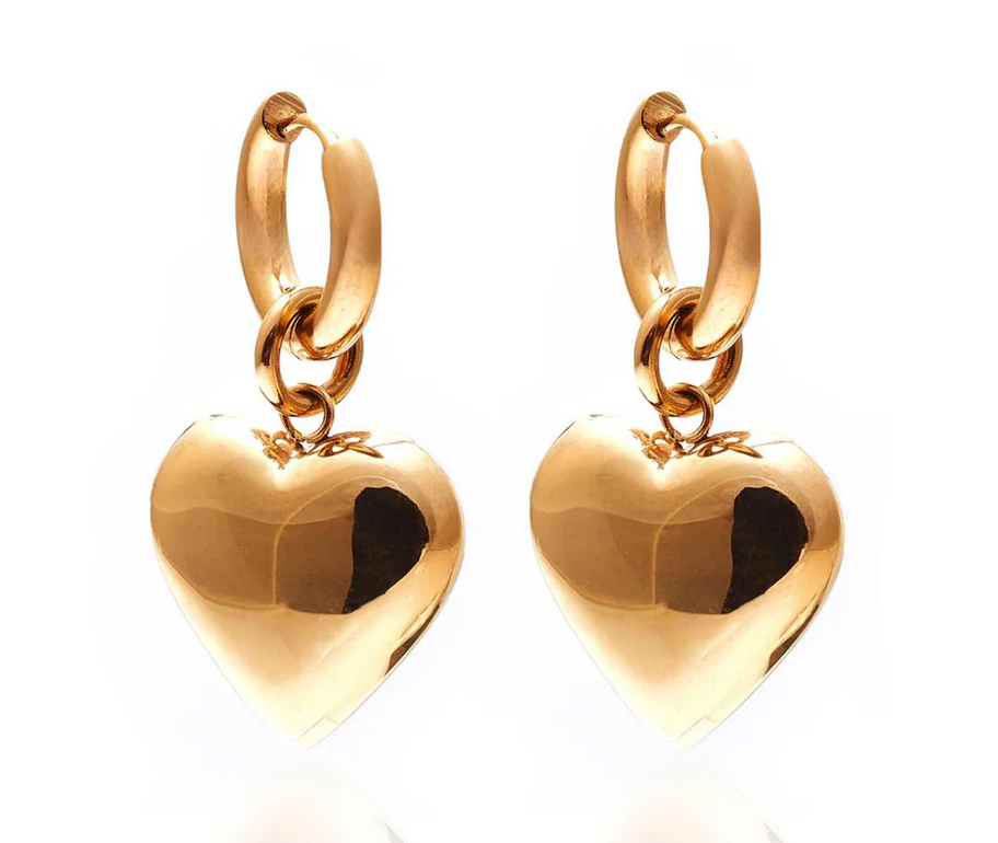 Bisous / Hoops / Stainless steel  Gold plated