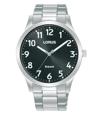 Lorus Watches Men's Formal Black Stainless Steel Chronograph Watch