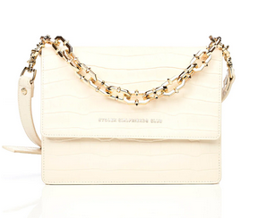 Big Trouble Bag - soft cream  with gold-toned chain