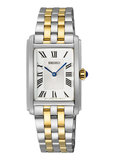 Conceptional Ladies Dress Watch - 2 Tone - Rectangular Dial