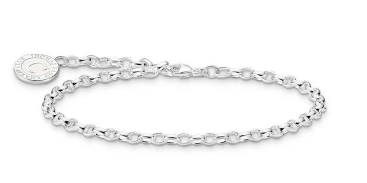 Charmista Silver fine Belcher Bracelet - 17cm