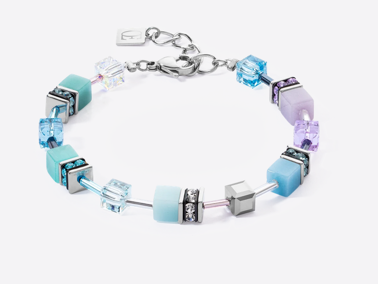 Aqua and Lilac Bracelet