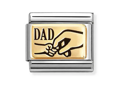Dad with tiny hand symbol
