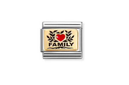 Family with Red Heart symbol