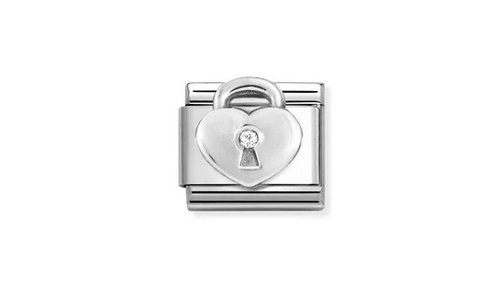 Heart padlock Charm