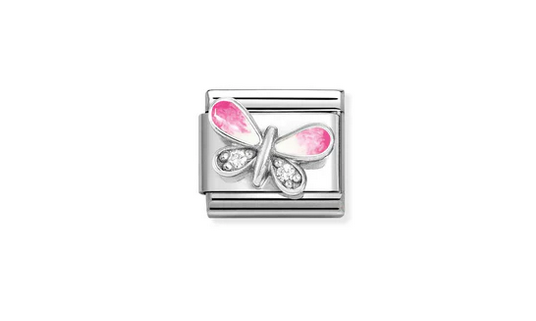 Pink butterfly symbol
