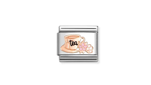 Tea Cup and flower symbol