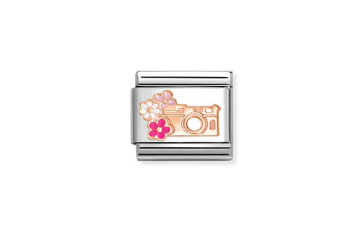 Camera and Flowers symbol