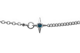 Ninja Star Clasp Bracelet -London Blue Topaz