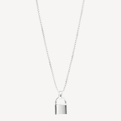 Padlock Pendant - SS 45cm