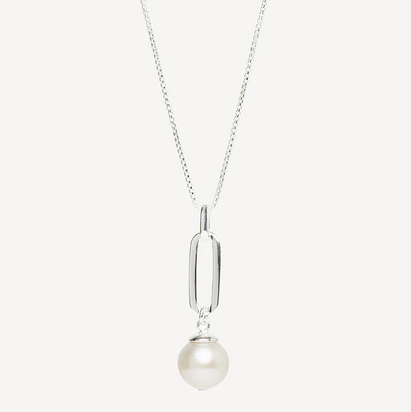 Pearl Pendant - 10mm FWP - SS