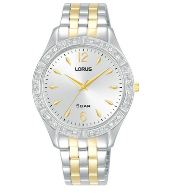 Two Tone Ladies Watch - Silver Dial