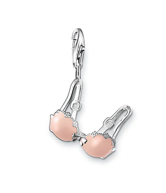 Pink Bra Charm