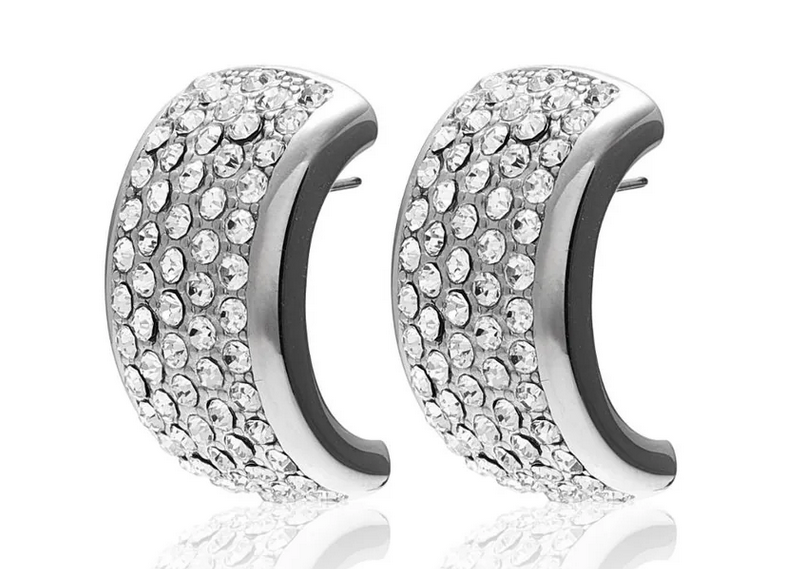 Diva / Statement Earrings / CZ + Silver