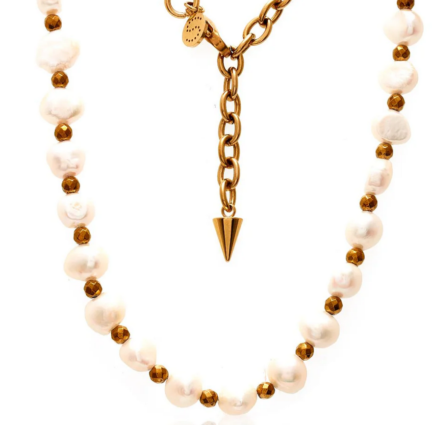 Lumina / Necklace / Pearl + Gold