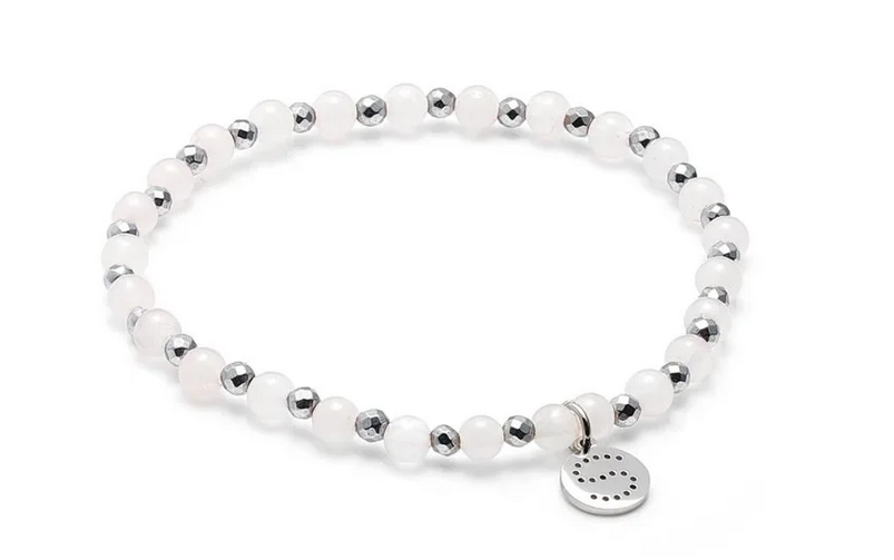 Rose / Bracelet / Rose Quartz + Silver