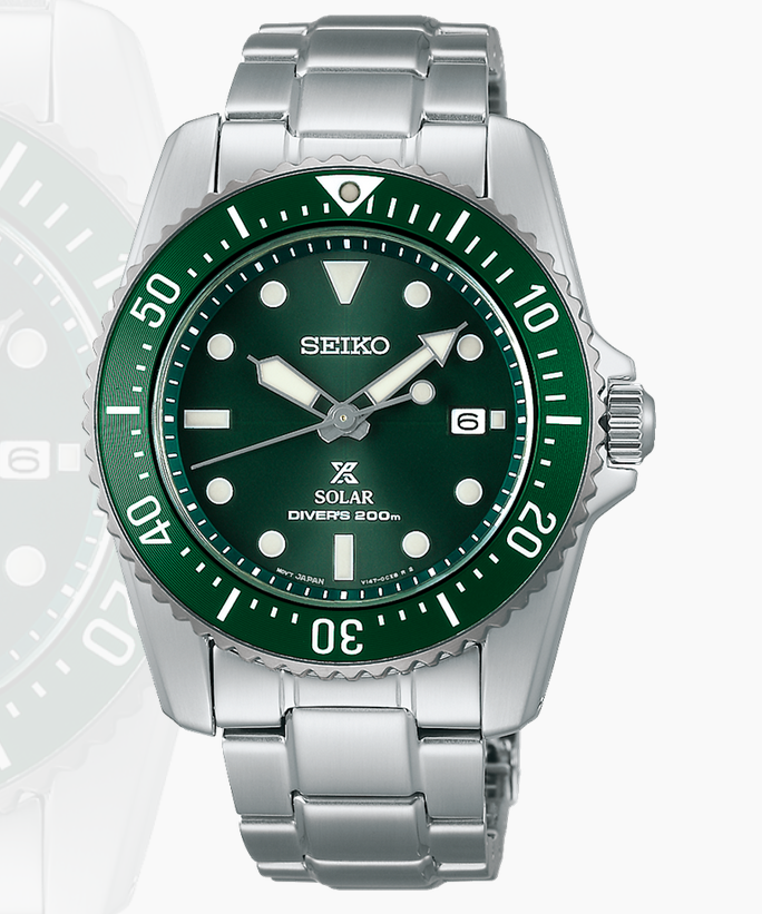 Prospex Sports - Green Dial - Stainless Bracelet