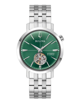 Bulova Classic Automatic - Green Dial - Stainless Bracelet