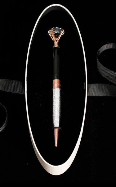 Diamond Pen - Rose Gold/Onyx