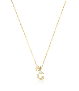 Luxury Letter "G" initial Pendant -SSGP