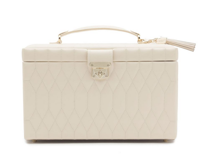 Caroline Large Jewellery Case - Ivory