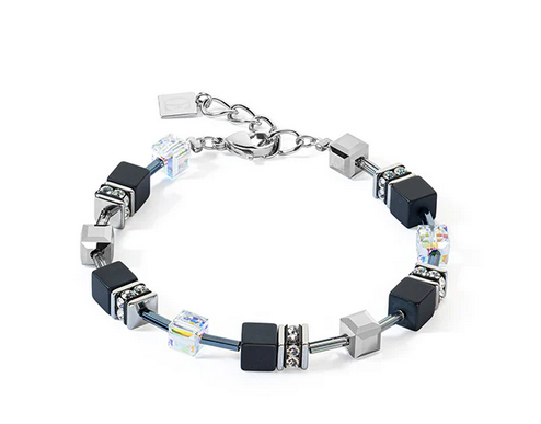 Black Onyx Stainless Steel Bracelet
