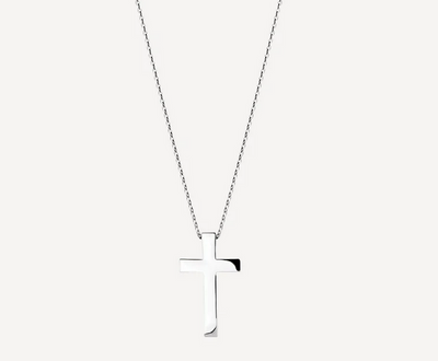 The Cross Men's Silver Necklace