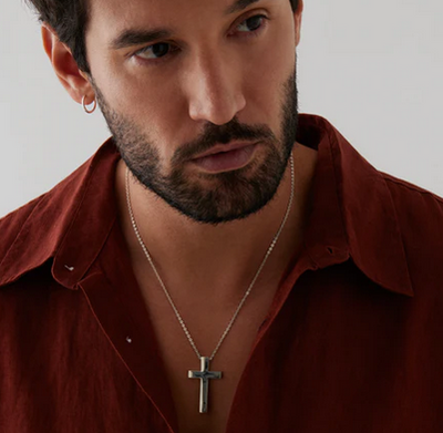The Cross Men's Silver Necklace