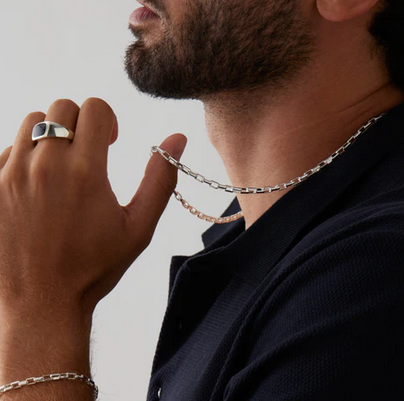 Veneto Men’s Silver Chain Necklace - SS