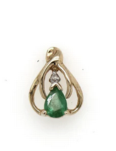 Fancy Emerald Pear Shaped Studs - 9YG