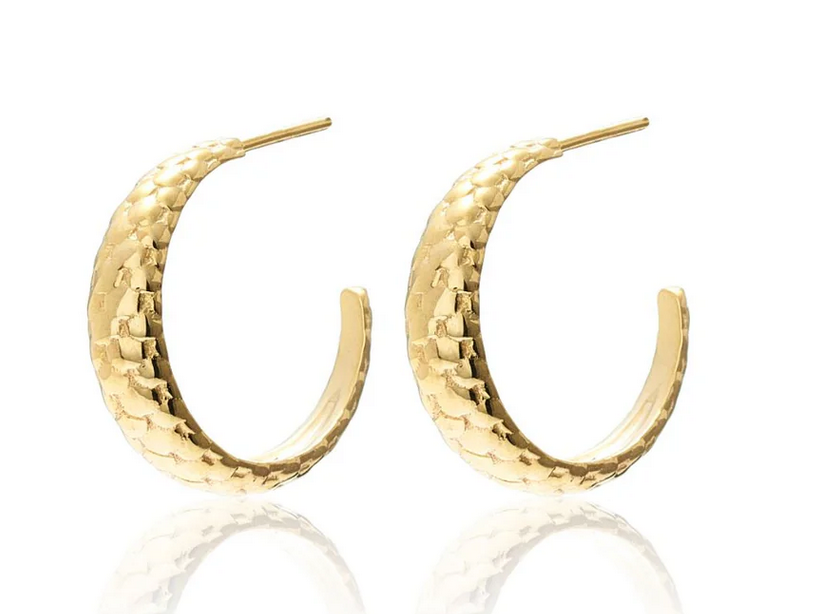Medium Infinity / Hoop Earrings / Gold