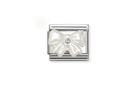 White Mother of Pearl Bow