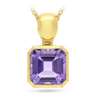 Amethyst Pendant - 9ct YG