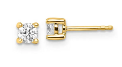 9ct Yellow Gold Lab Diamond Studs - 0.50ct