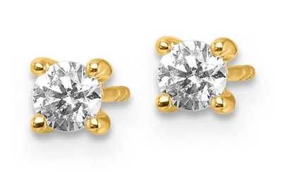 9ct Yellow Gold Lab Diamond Studs - 0.50ct