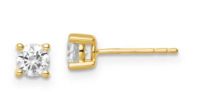 9ct Yellow Gold Lab Diamond Studs