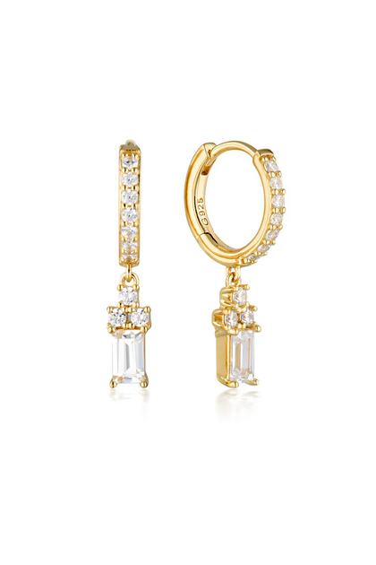 Layered Kolm Earrings - GP - CZ