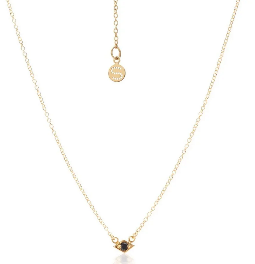 Superfine / Necklace / Keepsake / Black Spinel + Gold