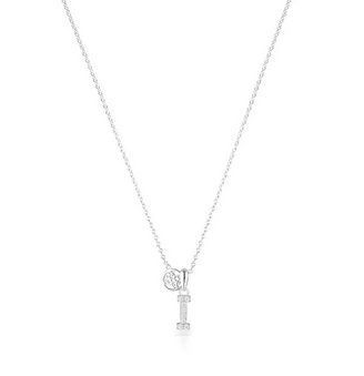 Luxury Letter "I" initial Pendant -SS