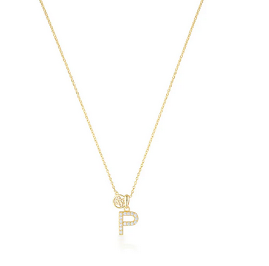 Luxury Letter "Q" initial Pendant - GP
