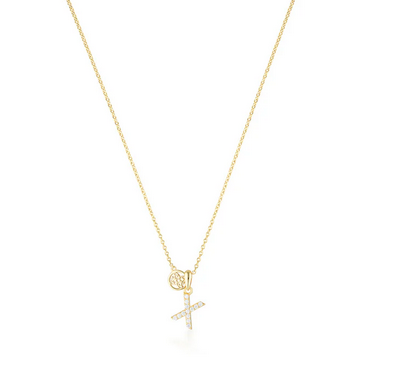 Luxury Letter "X" initial Pendant - GP