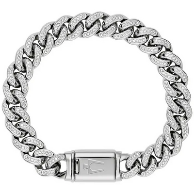 Men's Crystal Gift Set - Stainless Strap