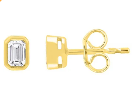 LAB Diamonds - Emerald Cut Studs TDW = 0.30
