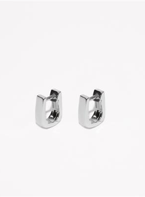 Small U Shaped Huggies Earrings - SS