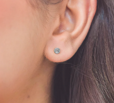 Fourteen Natural Diamond Dotti Earrings