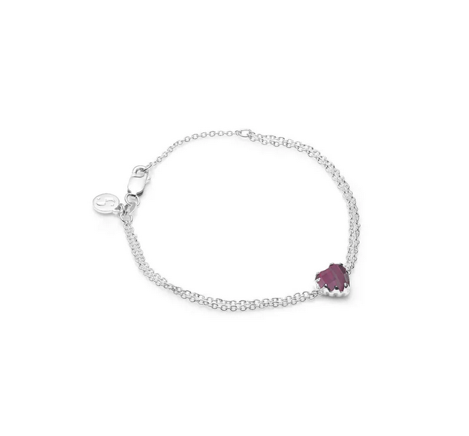 Moodstone Love Claw Bracelet - SS