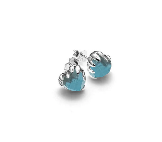 Moodstone Love Claw Earrings - SS