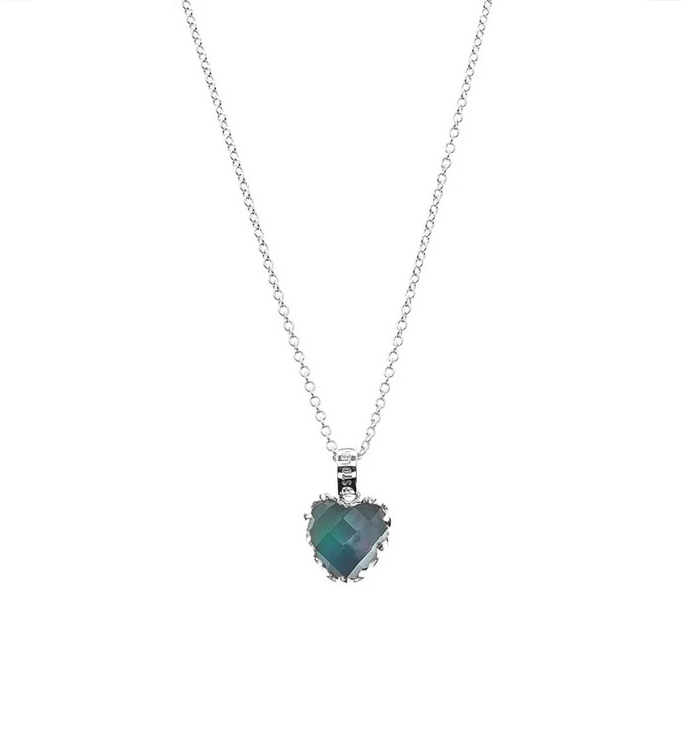 Moodstone Love Claw Necklace - SS