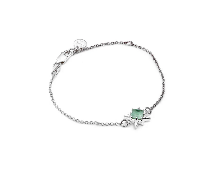 Precious Punk Green Amethyst Bracelet - SS