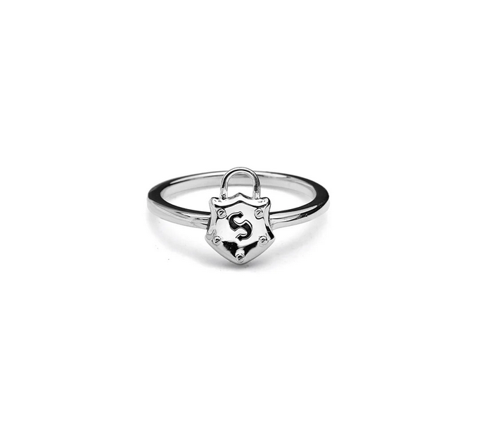 Mini Shield Ring - Size Q - SS